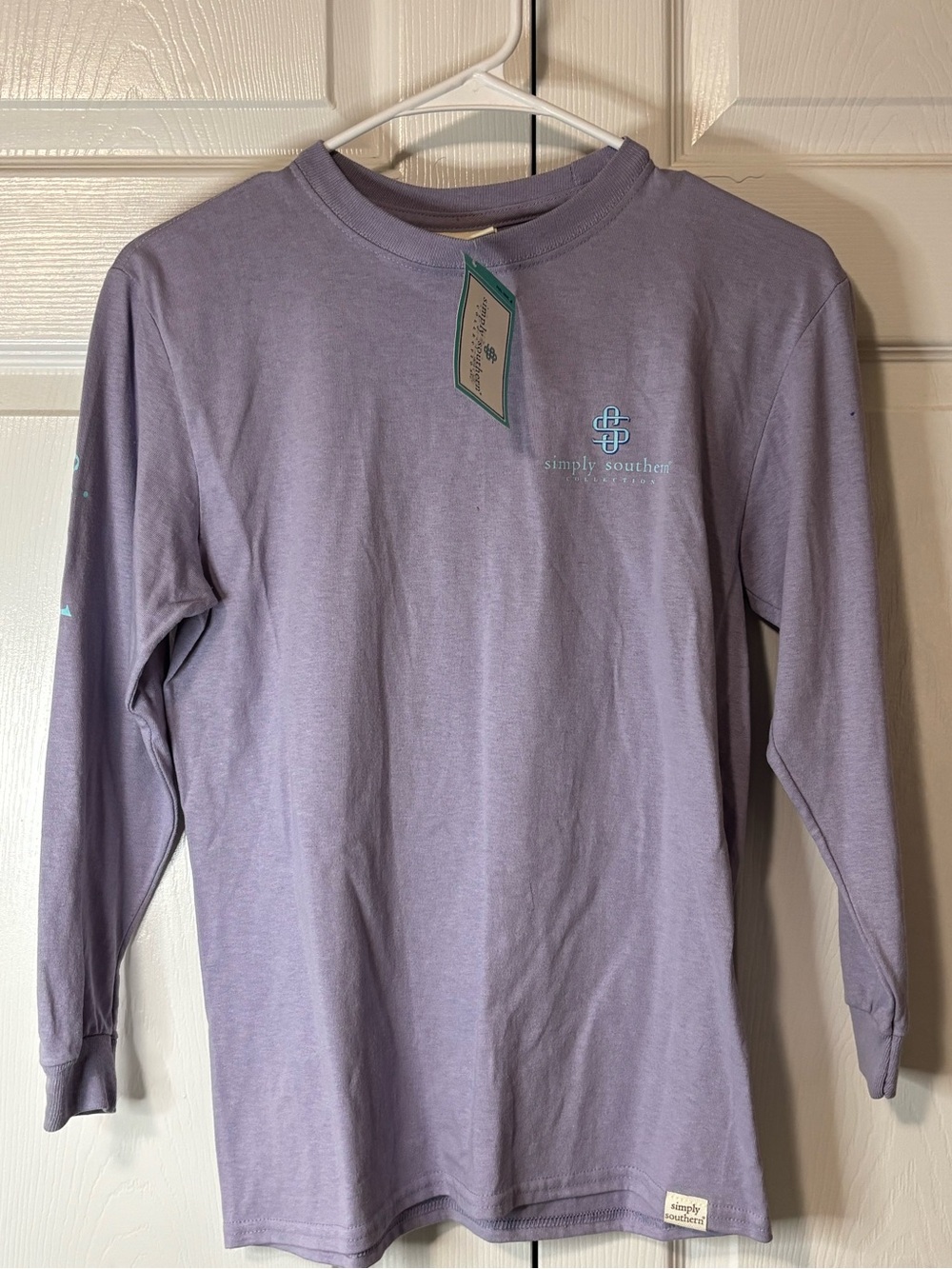 Simply Southern Lavender Long Sleeve Tee Sz M